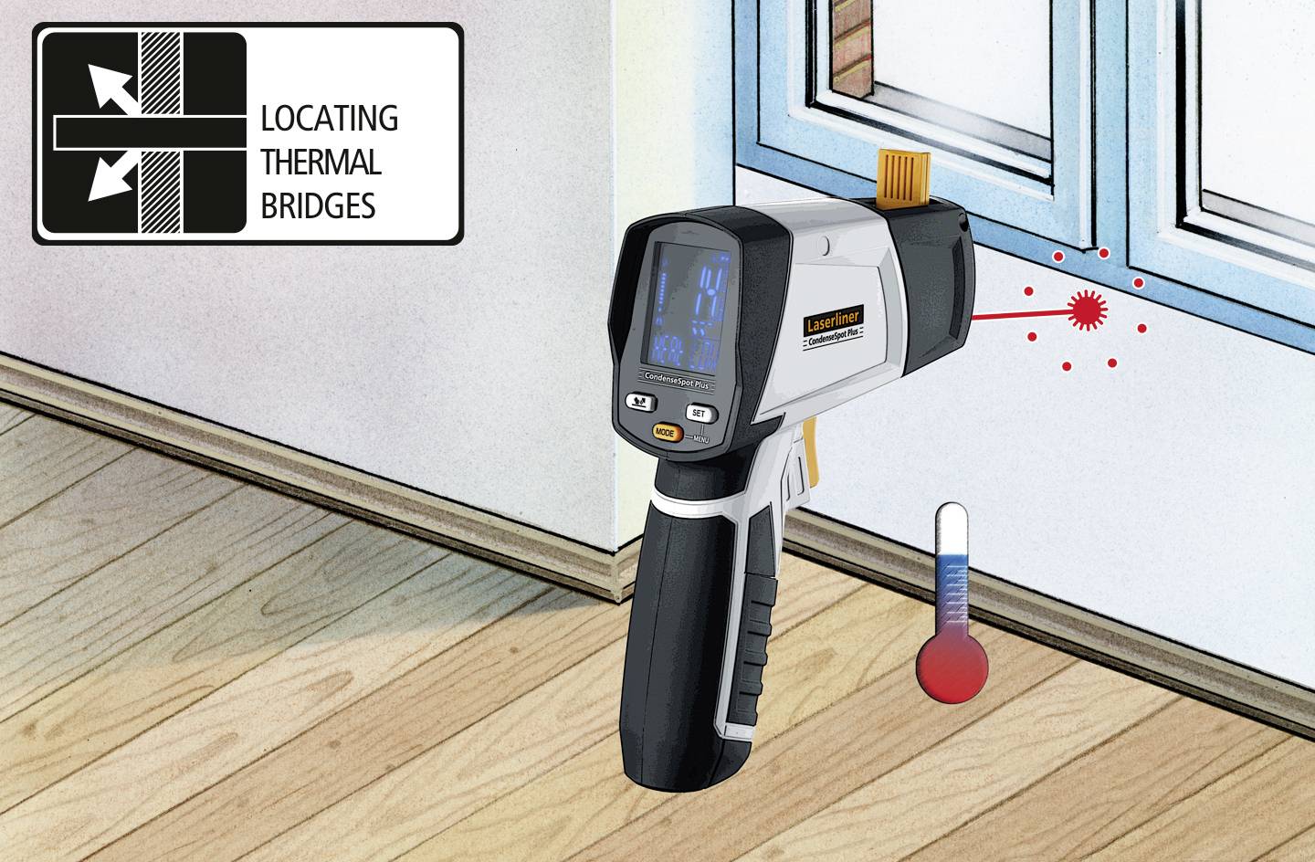 Laserliner CondenseSpot Plus Infrarot-Thermometer