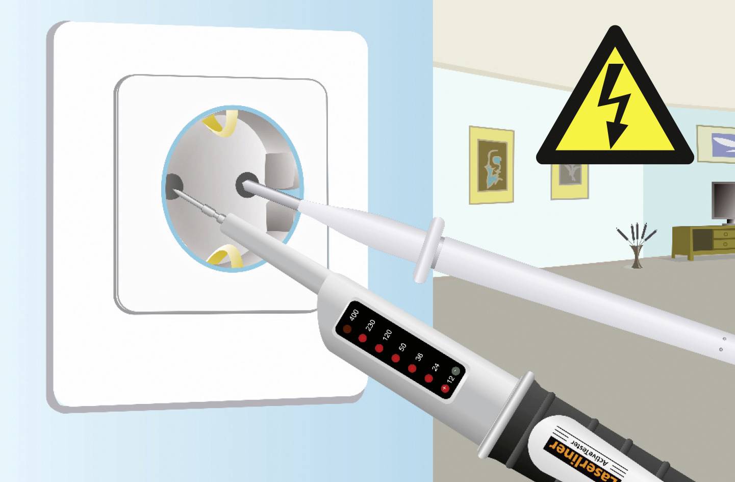 Laserliner ActiveTester Spannungs- und Durchgangsprüfer