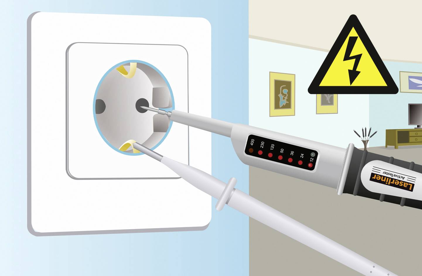 Laserliner ActiveTester Spannungs- und Durchgangsprüfer