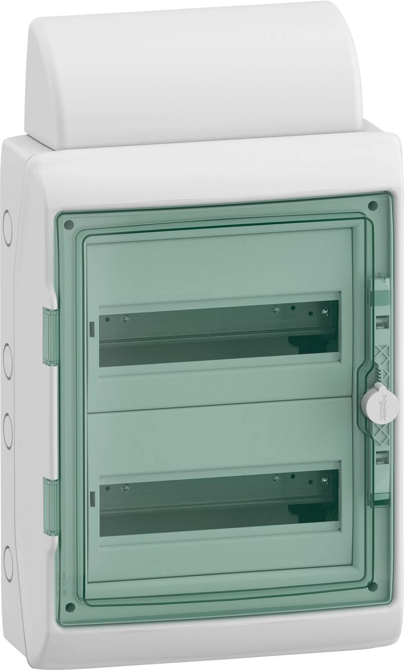 Schneider Electric 13433DE Mureva Feuchtraumverteiler Aufputz Anzahl Teilungen = 24 Anzahl Reihen =