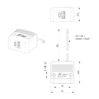 ProCar Aufbau-Power USB-C/A Doppelsteckdose PD/QC max 30W 12 V, 24V ProCar Aufbau-Power USB-C/A Doppelsteckdose PD/QC max 30W 12 V, 24V