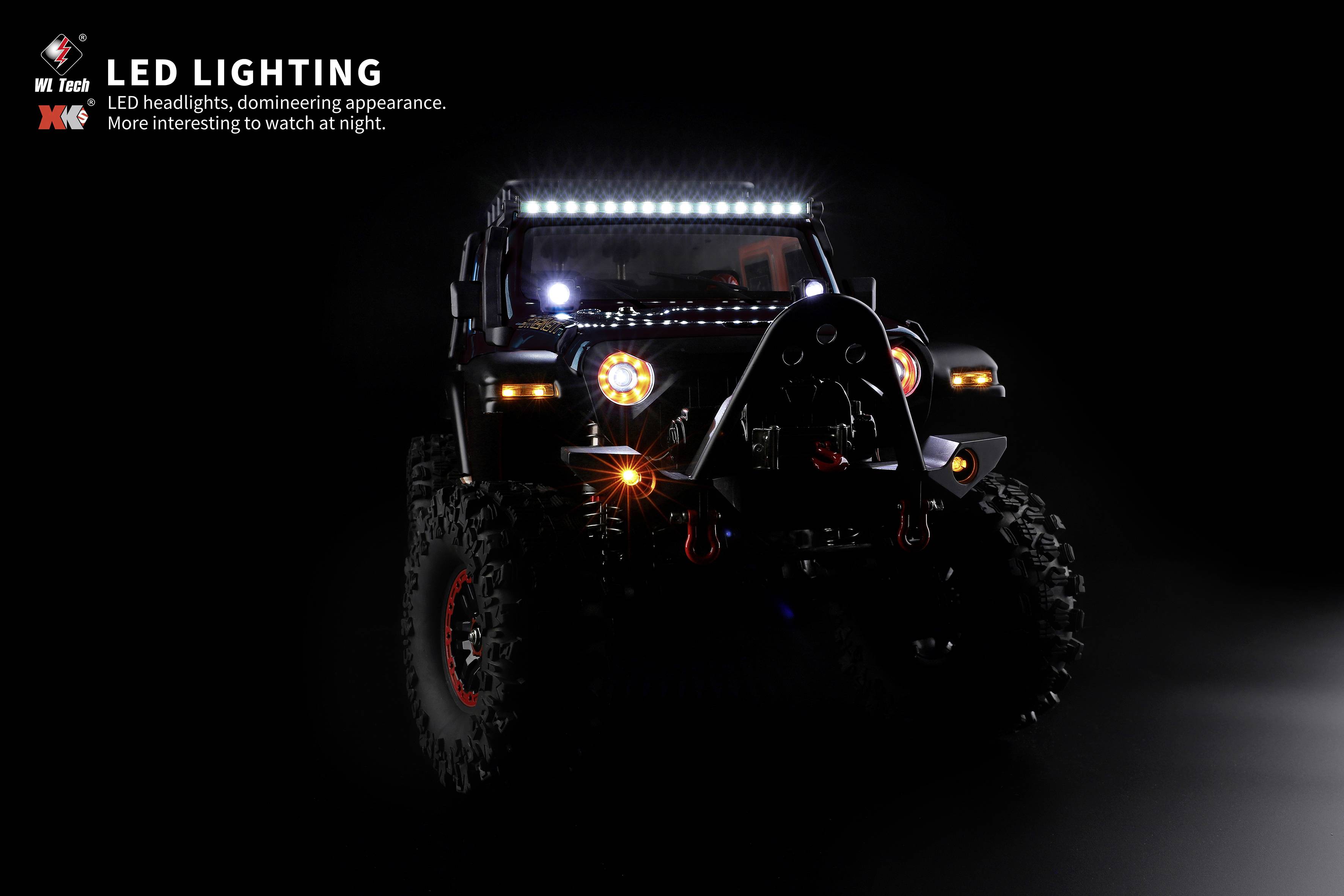 WL Toy Blau (metallic) Brushed 1:10 RC Modellauto Elektro Crawler Allradantrieb (4WD) RtR 2,4 GHz I