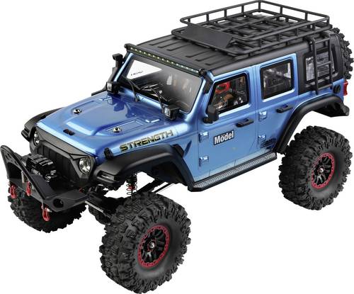 WL Toy Blau (metallic) Brushed 1:10 RC Modellauto Elektro Crawler Allradantrieb (4WD) RtR 2,4 GHz I
