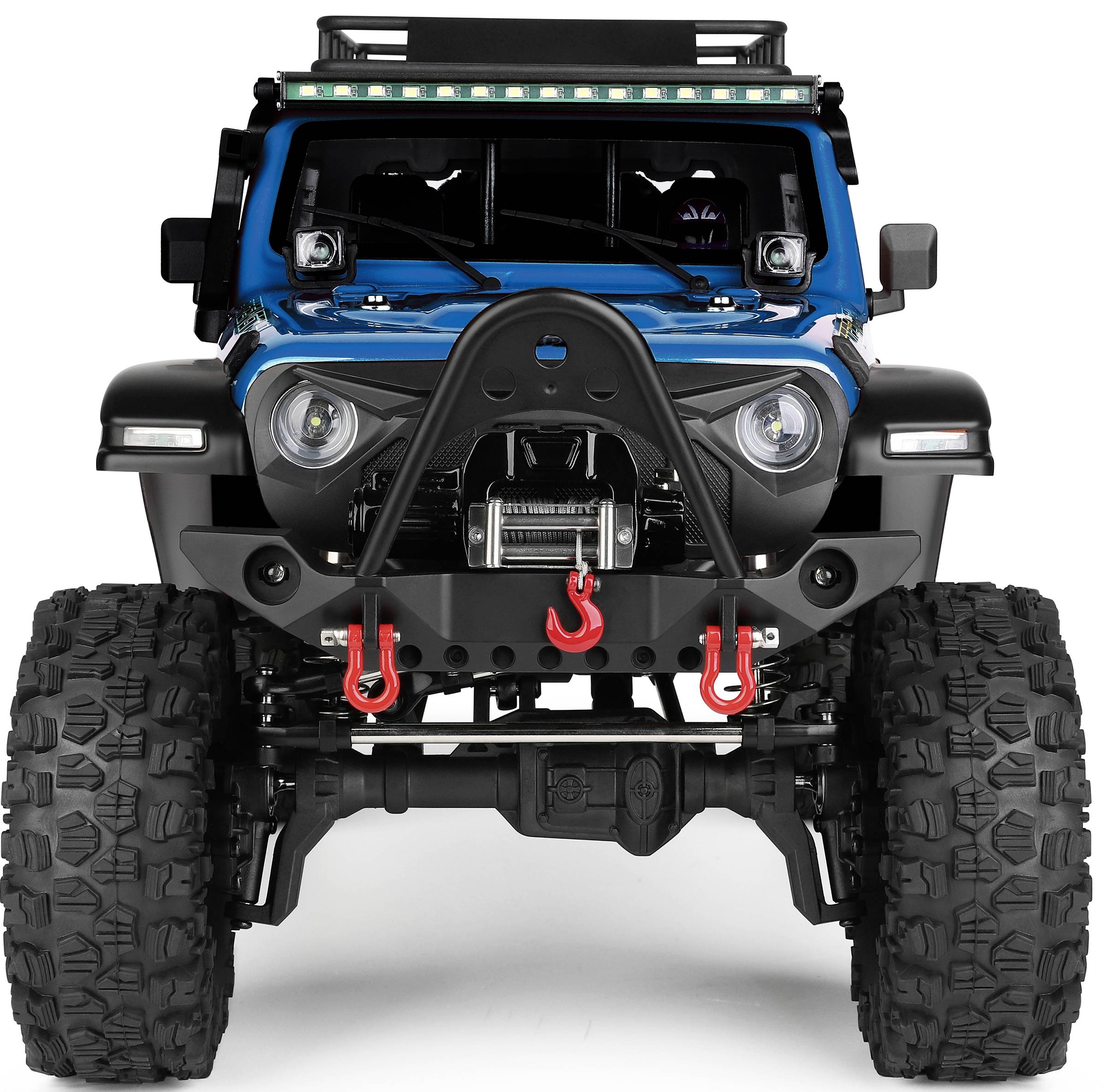 WL Toy Blau (metallic) Brushed 1:10 RC Modellauto Elektro Crawler Allradantrieb (4WD) RtR 2,4 GHz I