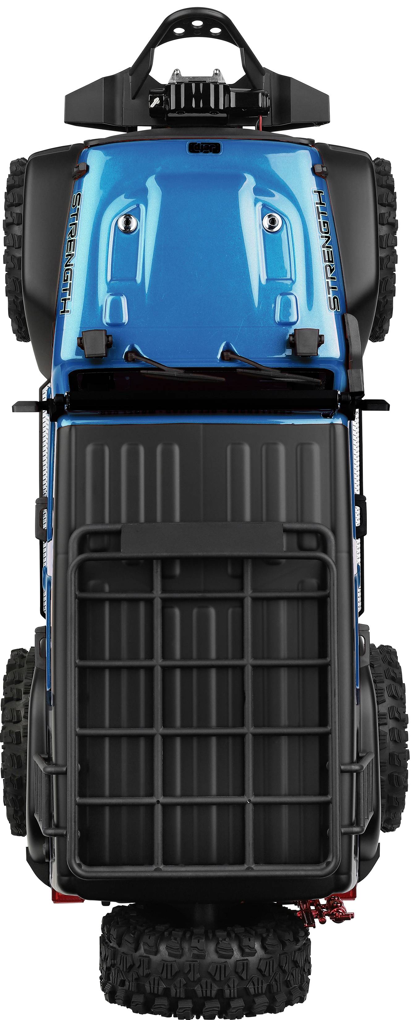 WL Toy Blau (metallic) Brushed 1:10 RC Modellauto Elektro Crawler Allradantrieb (4WD) RtR 2,4GHz Inkl. Akku und Ladegerät