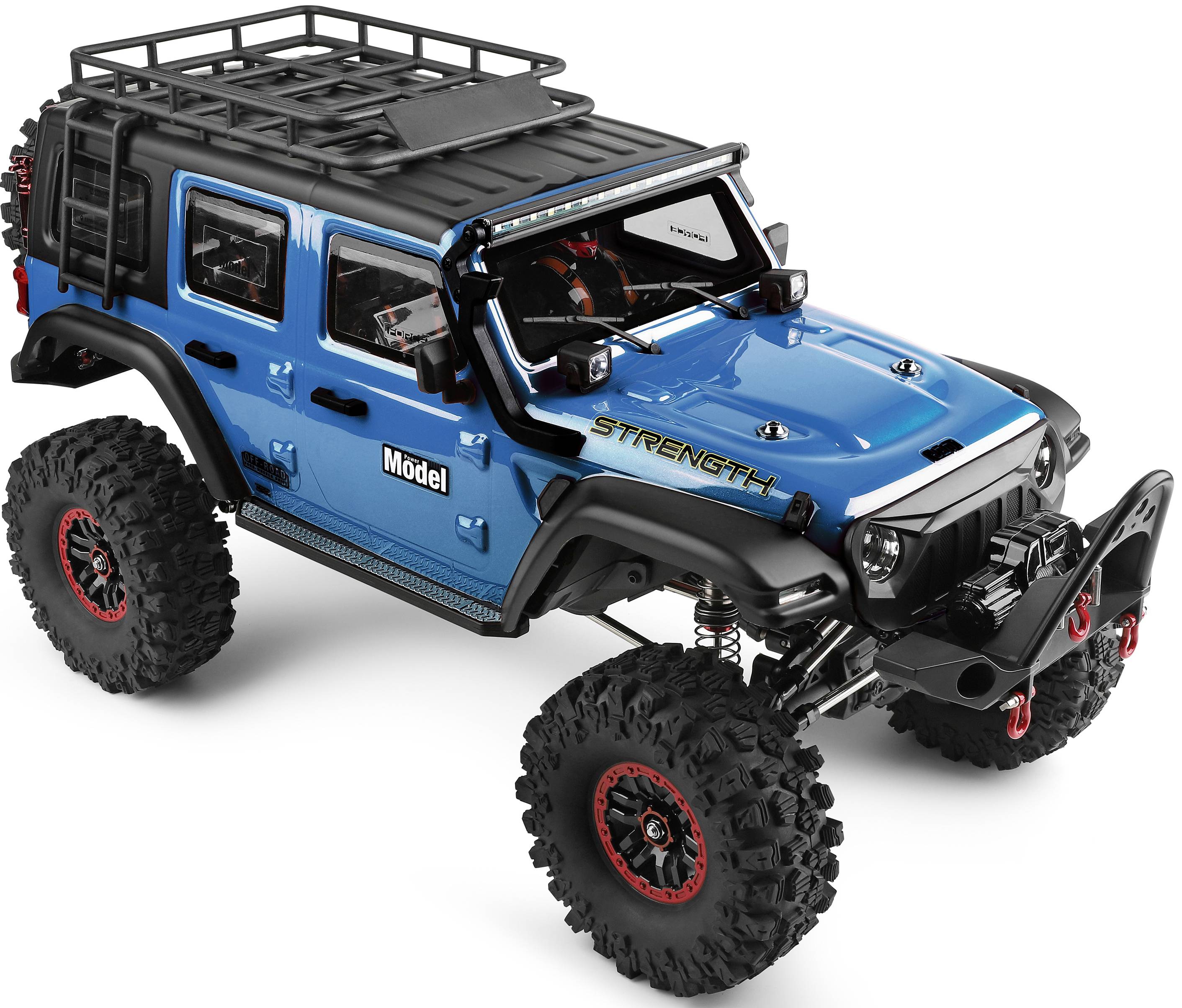 WL Toy Blau (metallic) Brushed 1:10 RC Modellauto Elektro Crawler Allradantrieb (4WD) RtR 2,4 GHz I