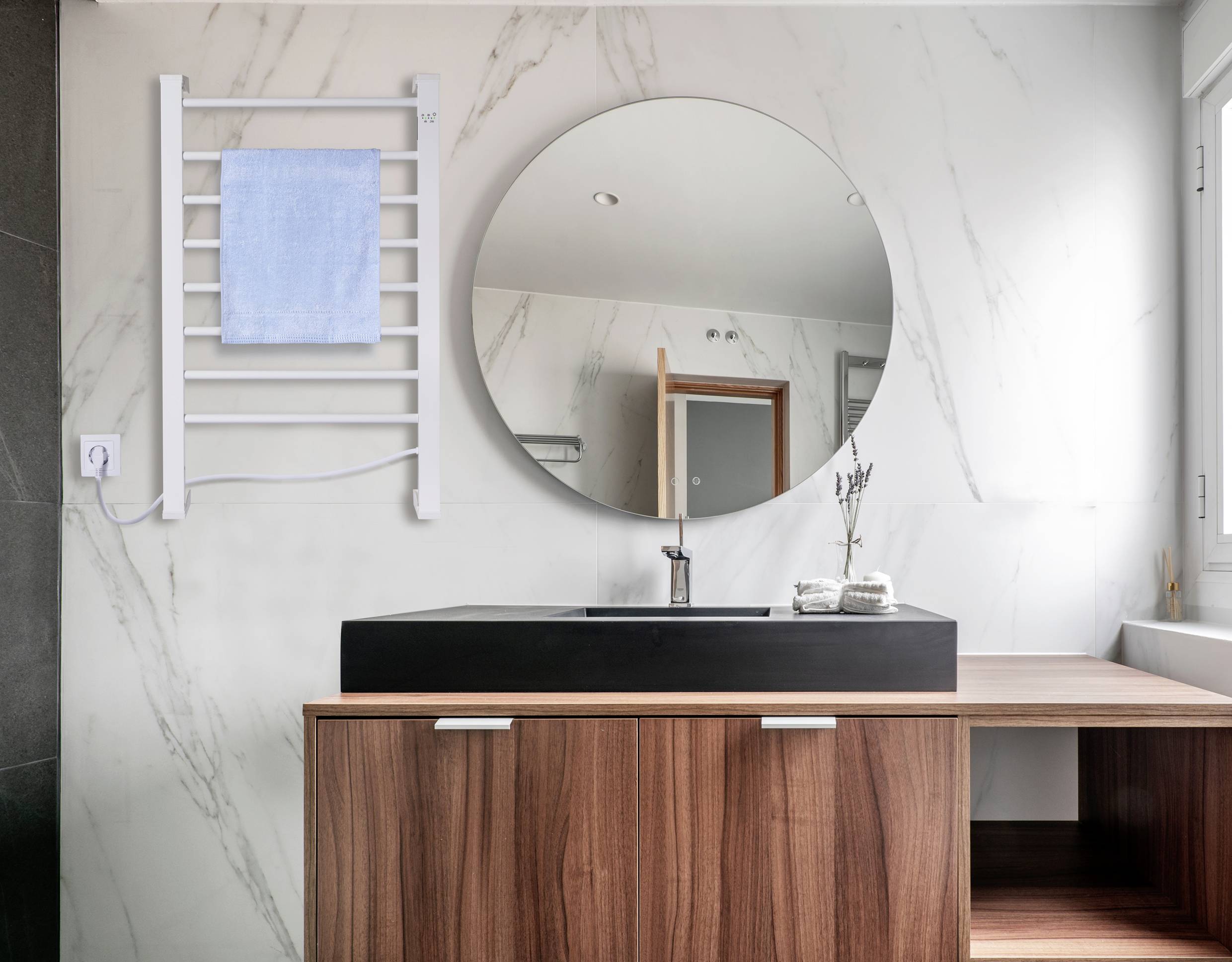 Sygonix Handtuchhalter Stand, Wand