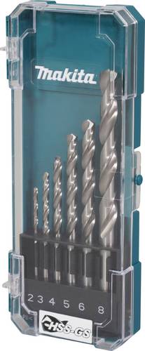 Makita D-78346 Metall-Spiralbohrer-Set 2 mm, 3 mm, 4 mm, 5 mm, 6 mm, 8 mm 1 St.