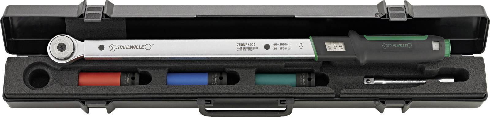 Stahlwille 750NR/200/3/1 96507216 Drehmomentschlüssel mit Umschaltknarre 1/2" (12.5 mm) 40 - 200 Nm