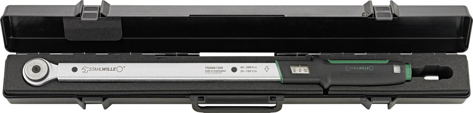 Stahlwille 750NR/200/3/1 96507216 Drehmomentschlüssel mit Umschaltknarre 1/2" (12.5 mm) 40 - 200 Nm