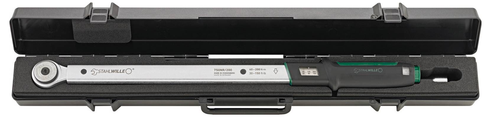 Stahlwille 750NR/200/3/1 96507216 Drehmomentschlüssel mit Umschaltknarre 1/2" (12.5 mm) 40 - 200 Nm
