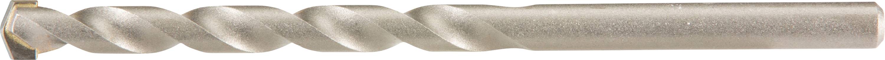 Eine Nahaufnahme eines metallischen Spiralbohrers, meist für das Bohren in Holz oder Metall verwendet. Der Bohrer hat eine silberne, glänzende Oberfläche.