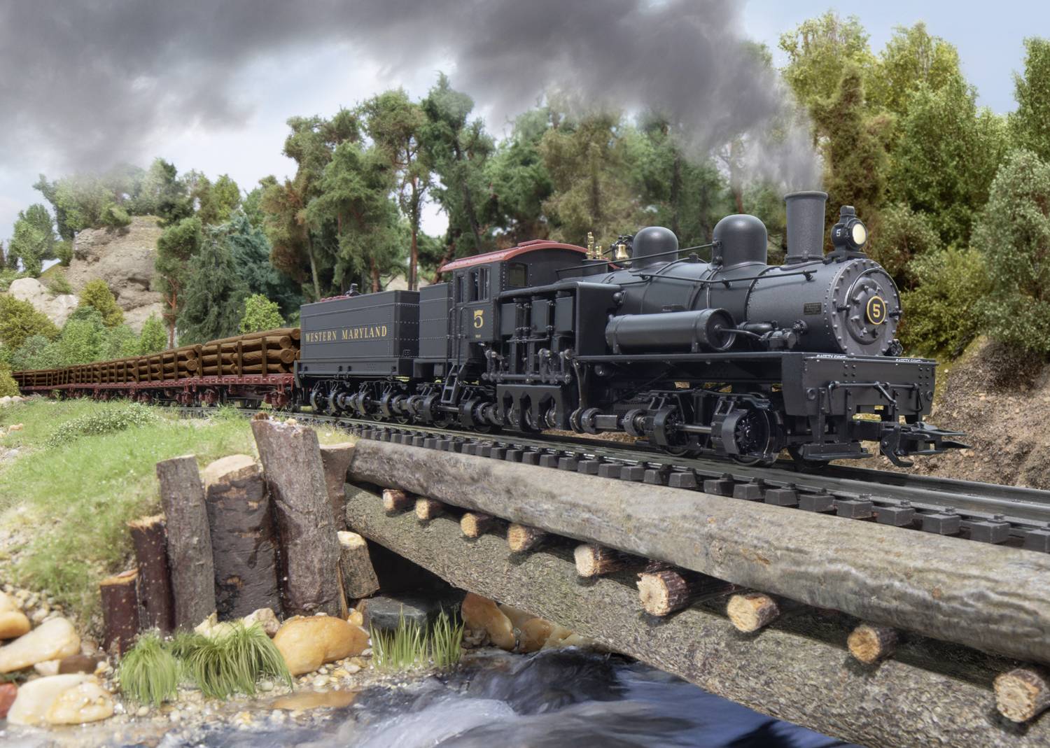 Märklin 38700 H0 US-Getriebe-Dampflok Shay