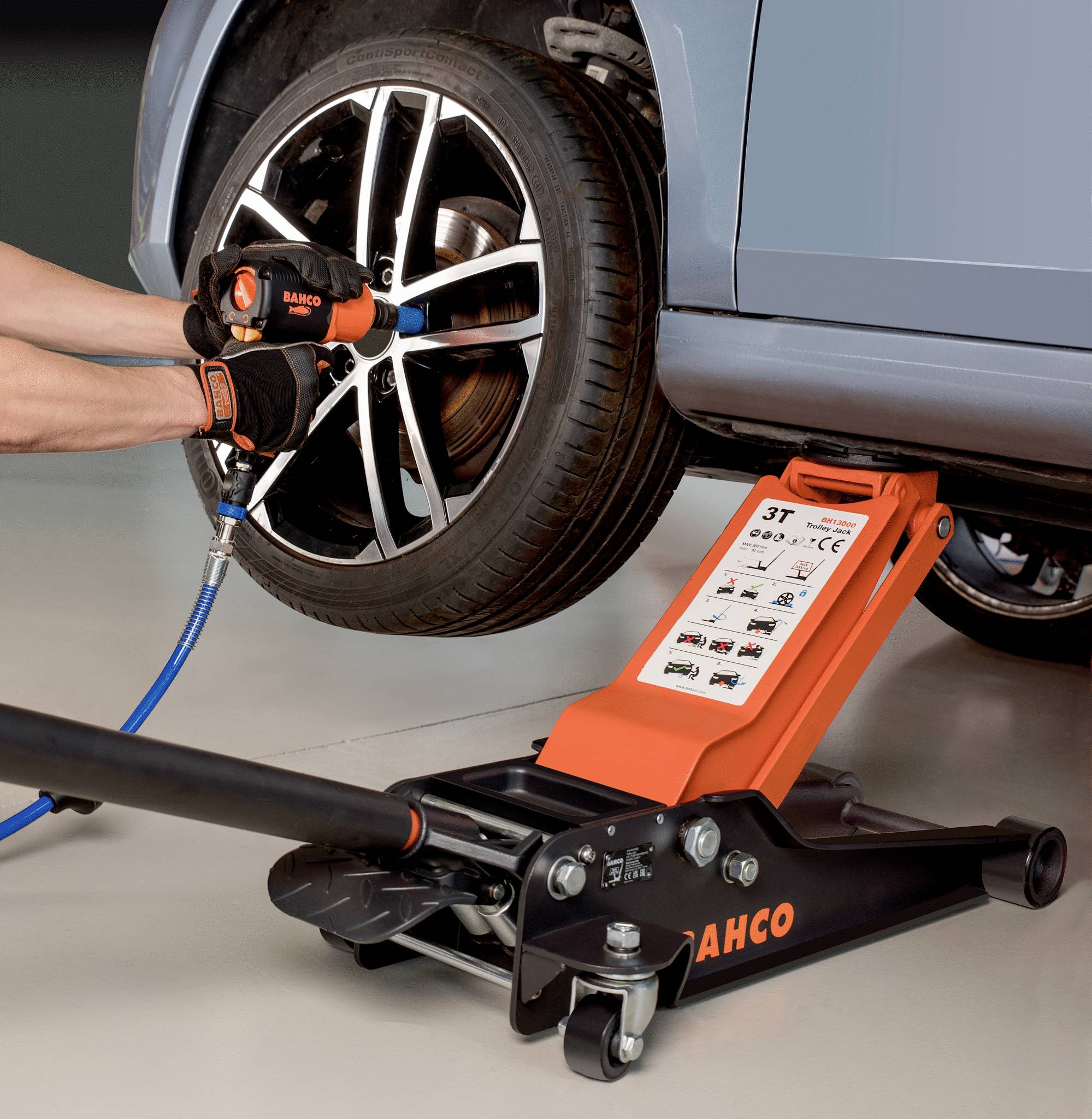 Bahco BH13000 Wagenheber 3 t Arbeitshöhe: 90 - 552mm