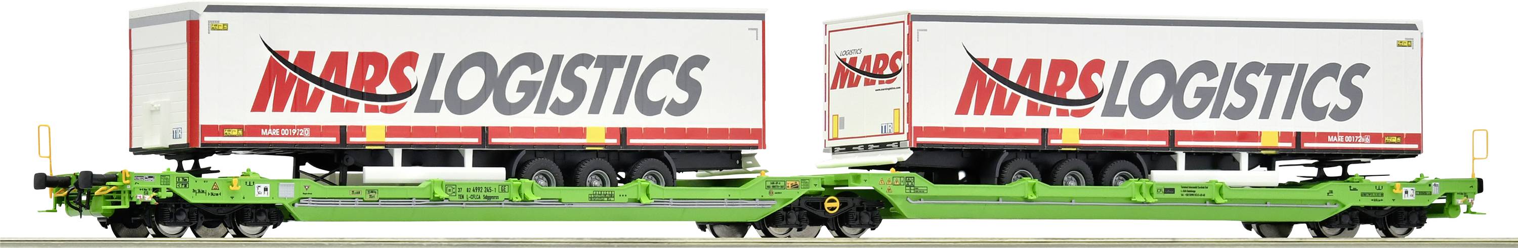 Roco 6600005 H0 Doppeltaschen-Gelenkwagen T3000e der CFL Cargo CFL Cargo