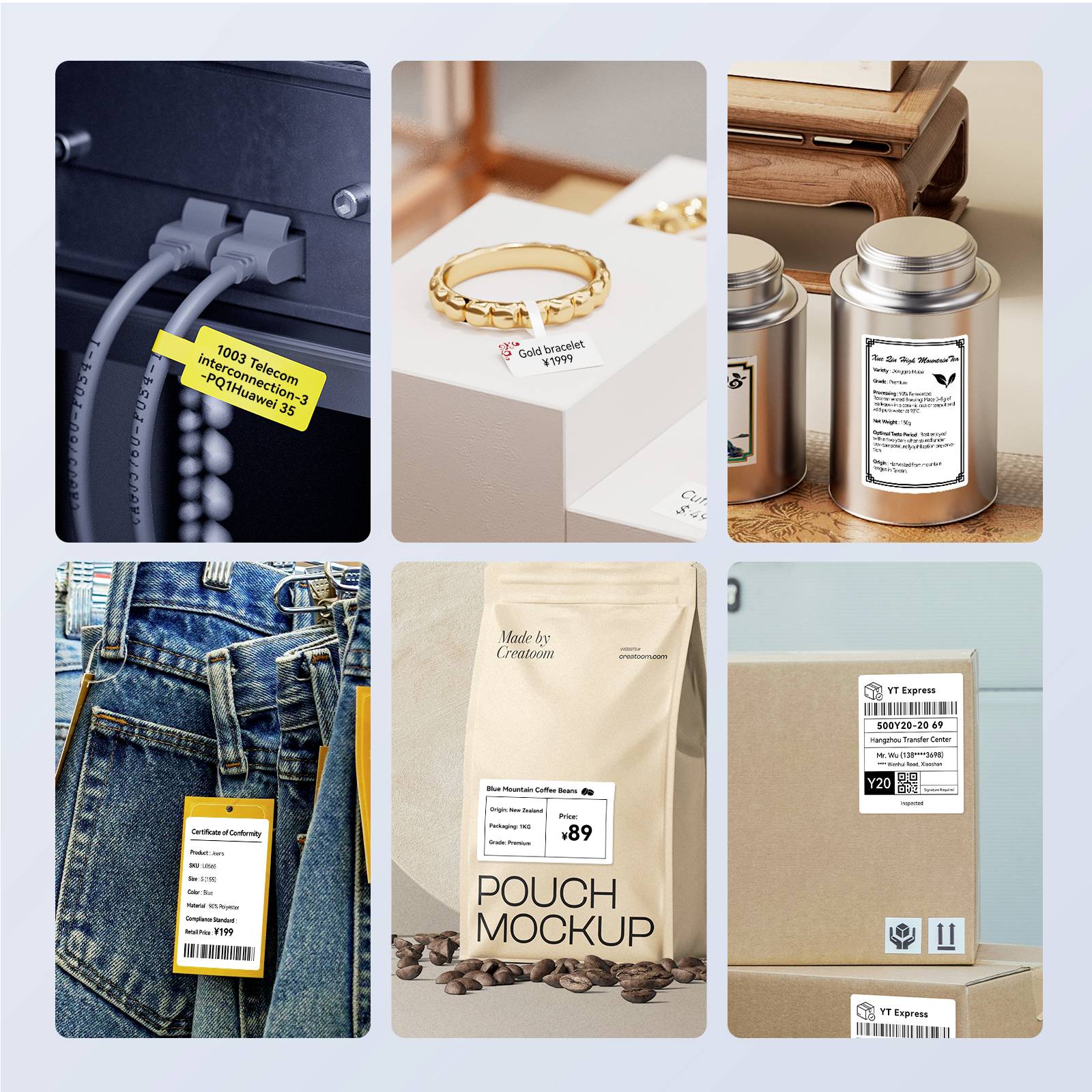 NIIMBOT K3 Etikettendrucker Thermodirekt 203 x 203 dpi Etikettenbreite (max.): 82mm Bluetooth®, USB