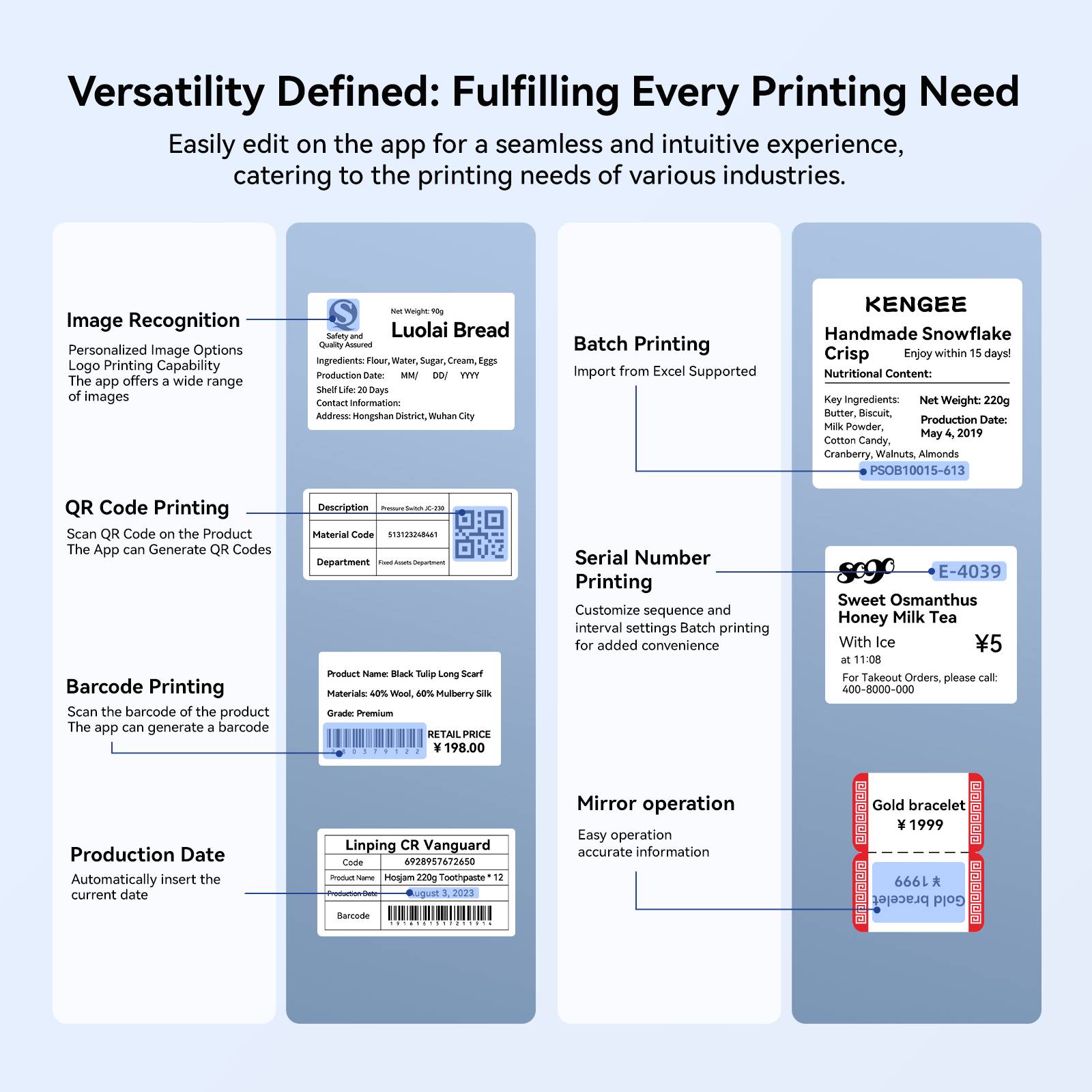 NIIMBOT K3 Etikettendrucker Thermodirekt 203 x 203 dpi Etikettenbreite (max.): 82mm Bluetooth®, USB