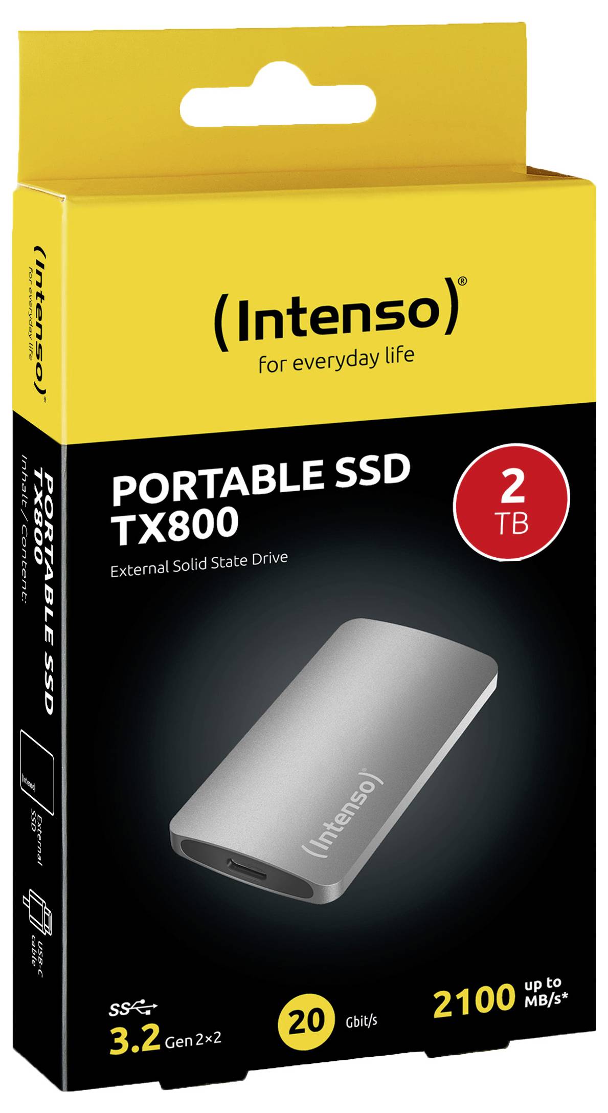 Intenso Externe SSD USB-C® (USB 3.2 Gen 2x2) 3828470