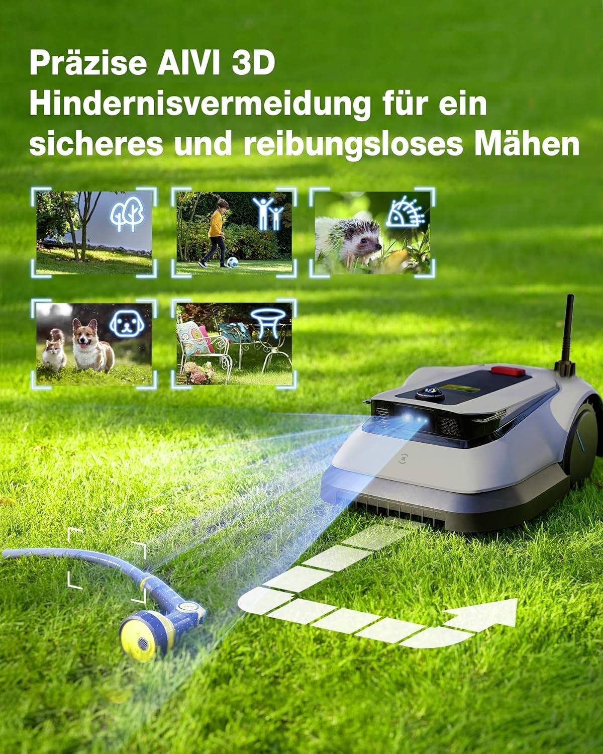 ECOVACS Goat G1-800 GOAT G1-800 grau Mähroboter