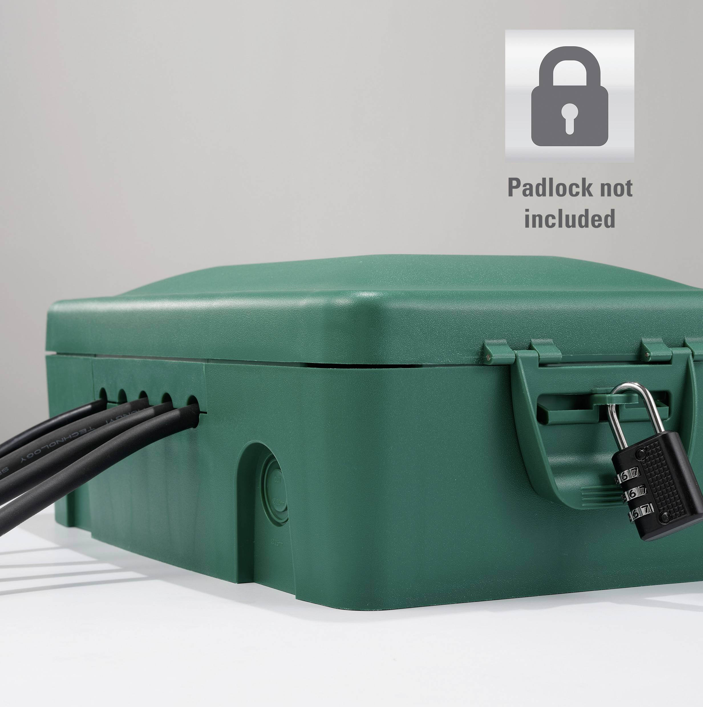 Sygonix SY-6797950 Verteilerbox 3fach Grün, Schwarz erhöhter Berührungsschutz