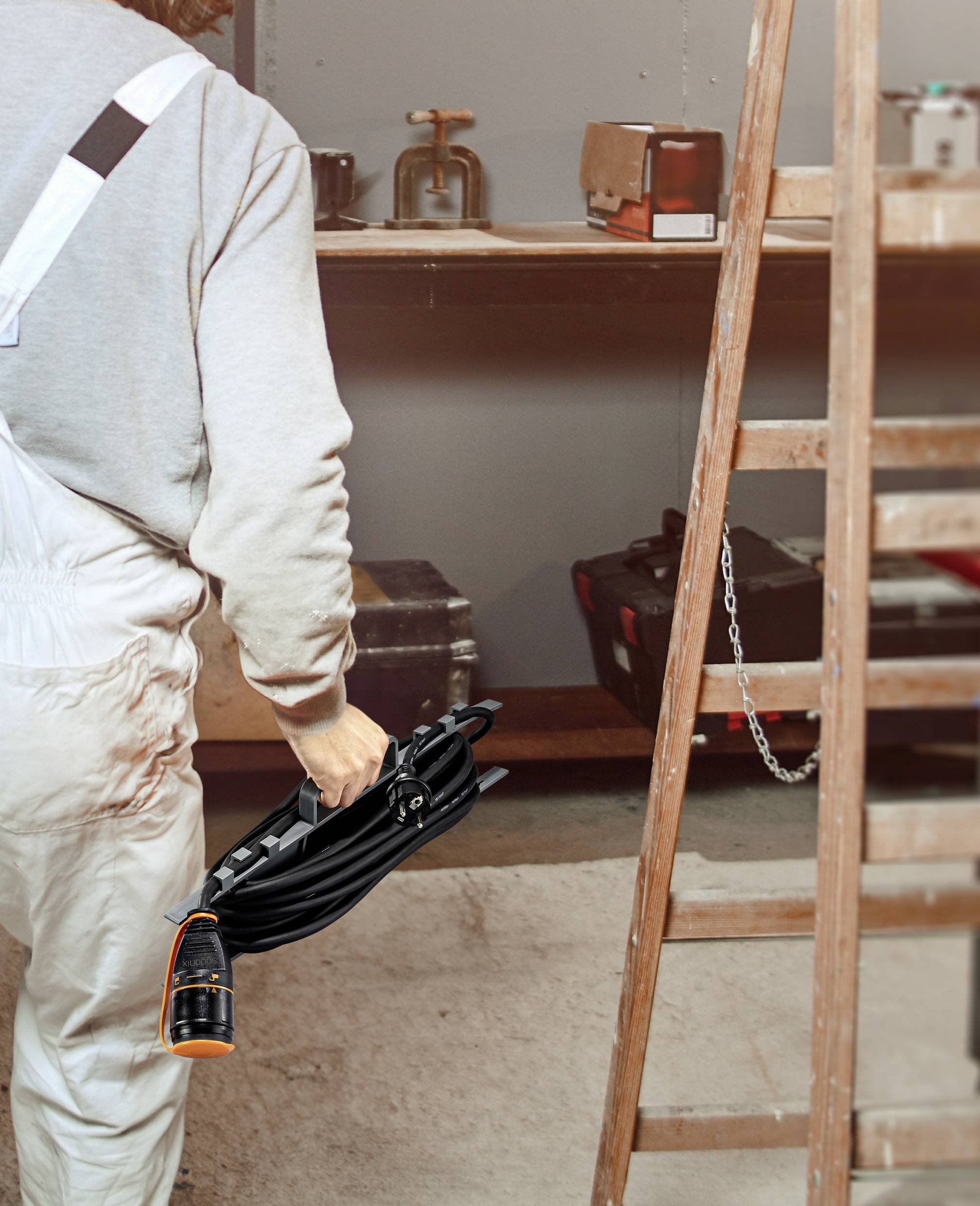 Sygonix Kabeltragehilfe SY-6797956 Grau 1St.