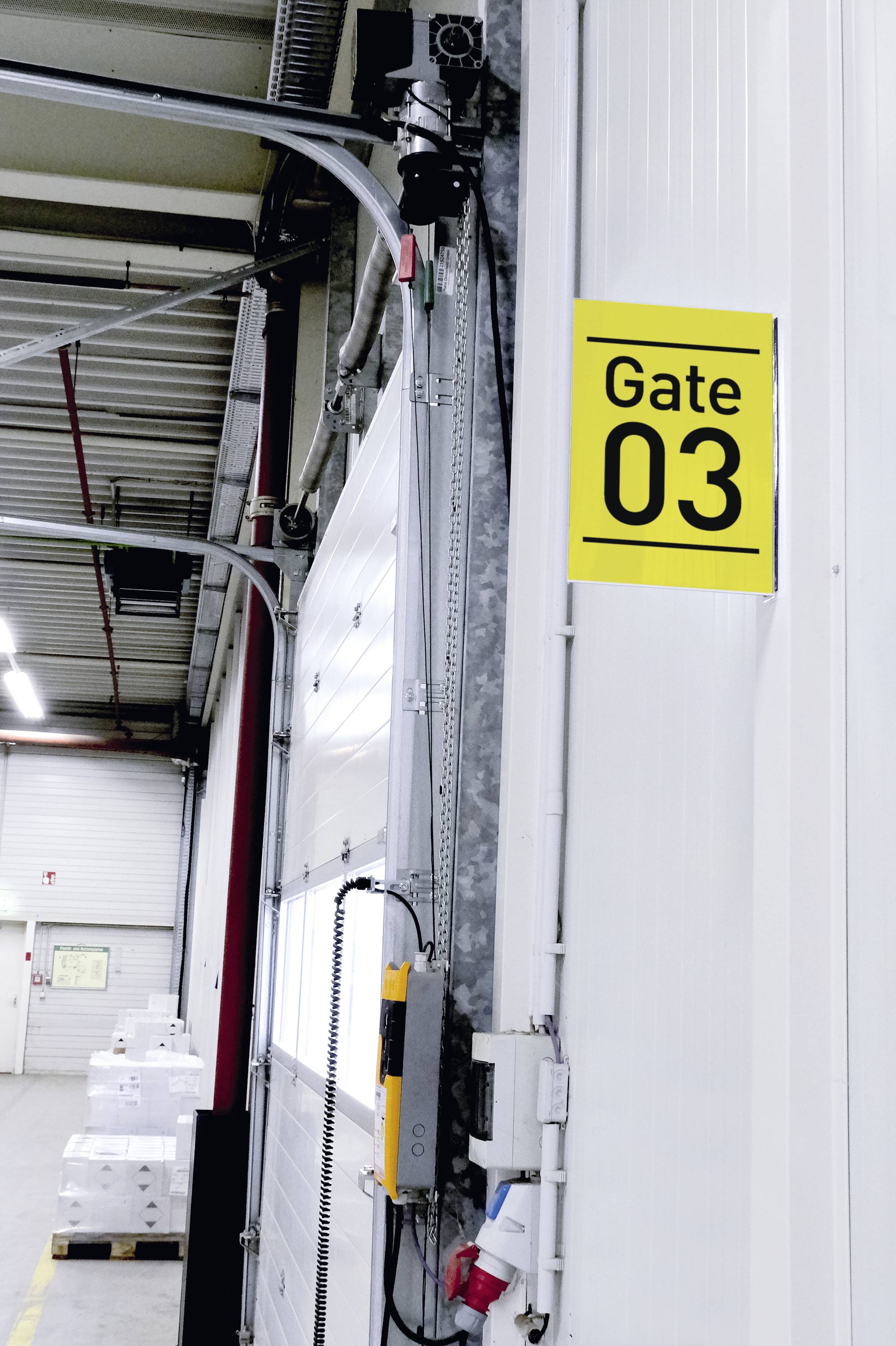 Durable 187419 Gangschild magnetisch A4hoch 10St.