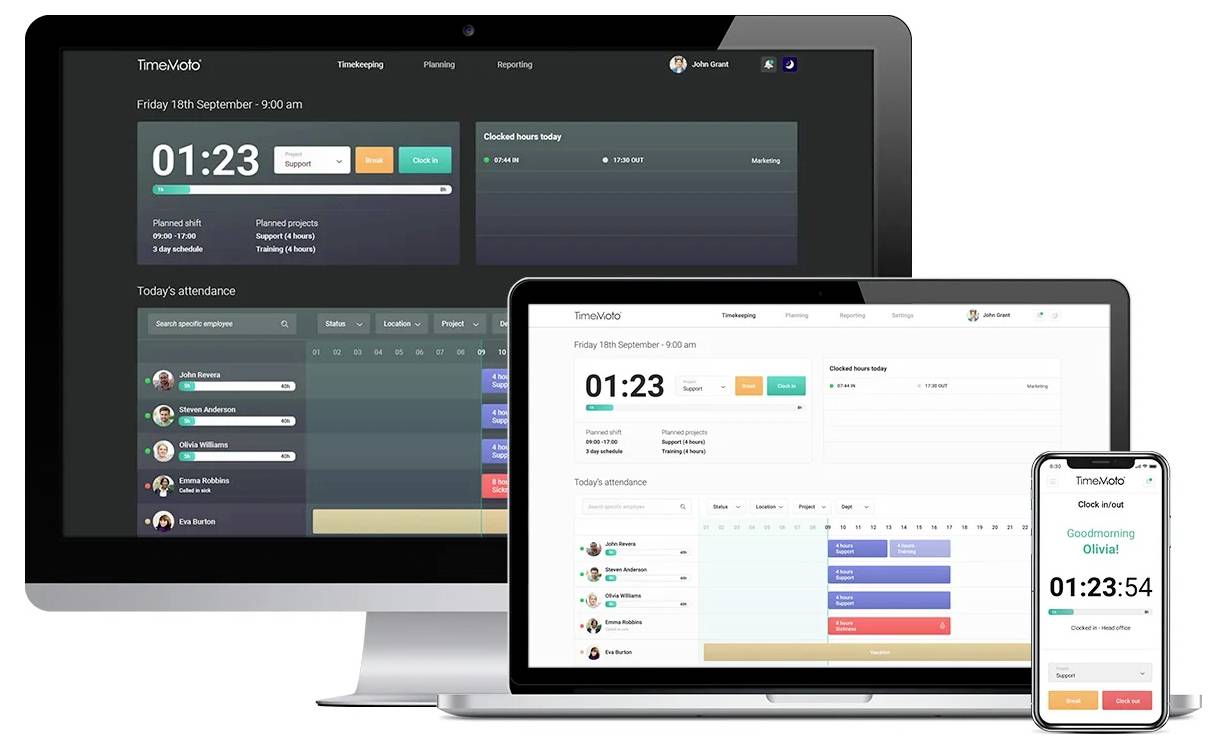 Timemoto 125-0636 Zeiterfassungssystem