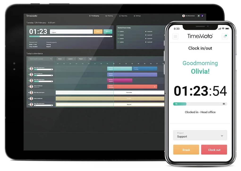 Timemoto 125-0636 Zeiterfassungssystem