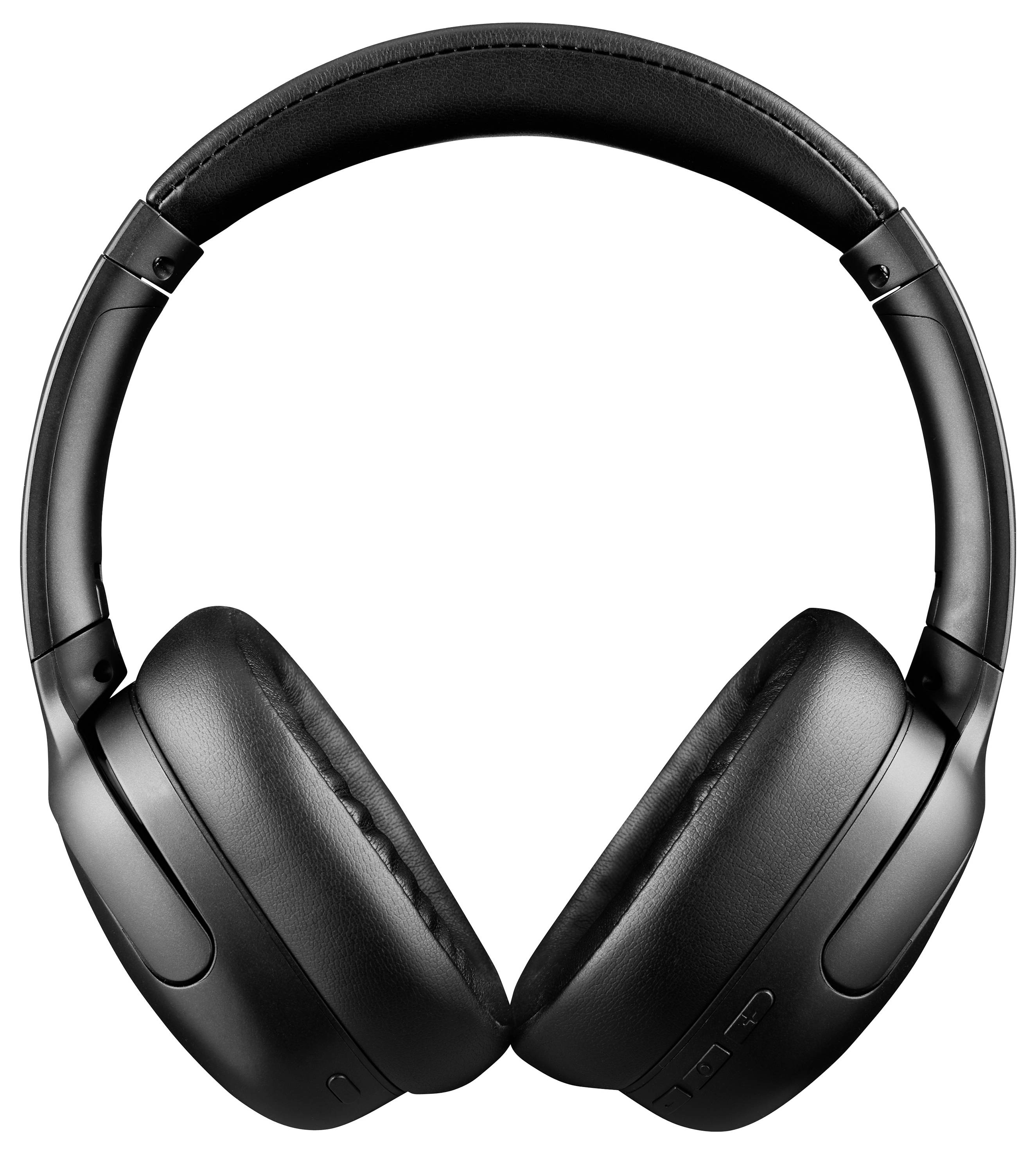 Schwarzer Over-Ear-Kopfhörer mit gepolstertem Kopfband und Ohrmuscheln, oft verwendet für Musik oder Gaming.