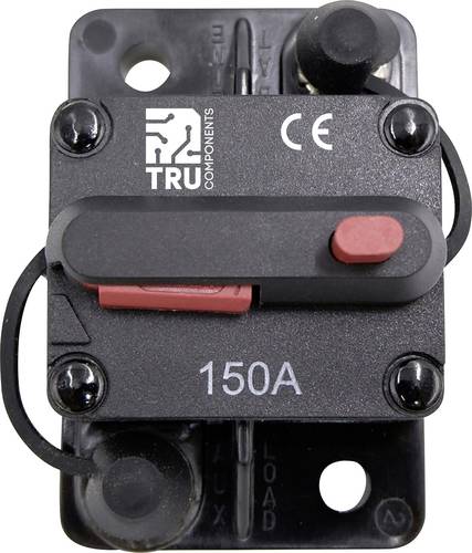 TRU COMPONENTS TC-13596604 Sicherungsautomat 150 A Schwarz 1 St.