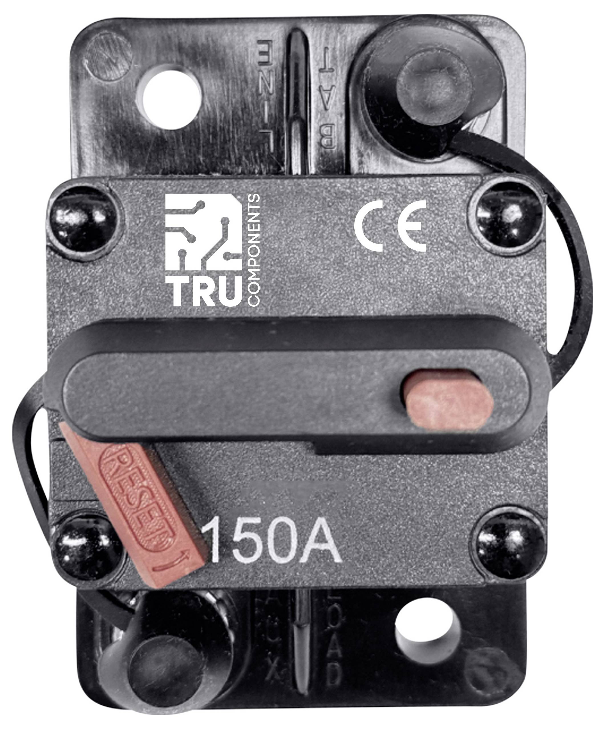 TRU COMPONENTS TC-13596604 Sicherungsautomat 150A Schwarz 1St.