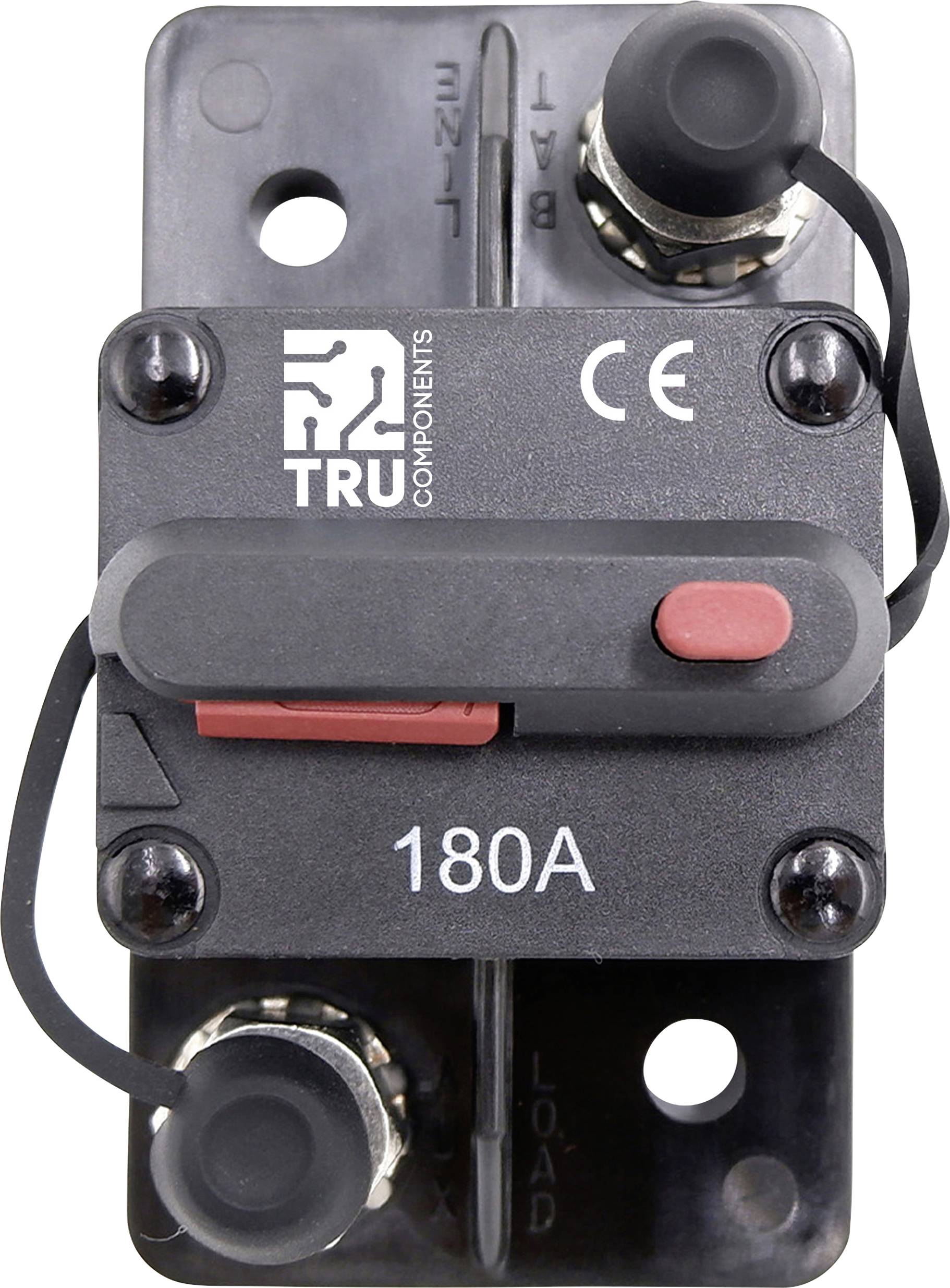 TRU COMPONENTS TC-13596608 Sicherungsautomat 180A Schwarz 1St.