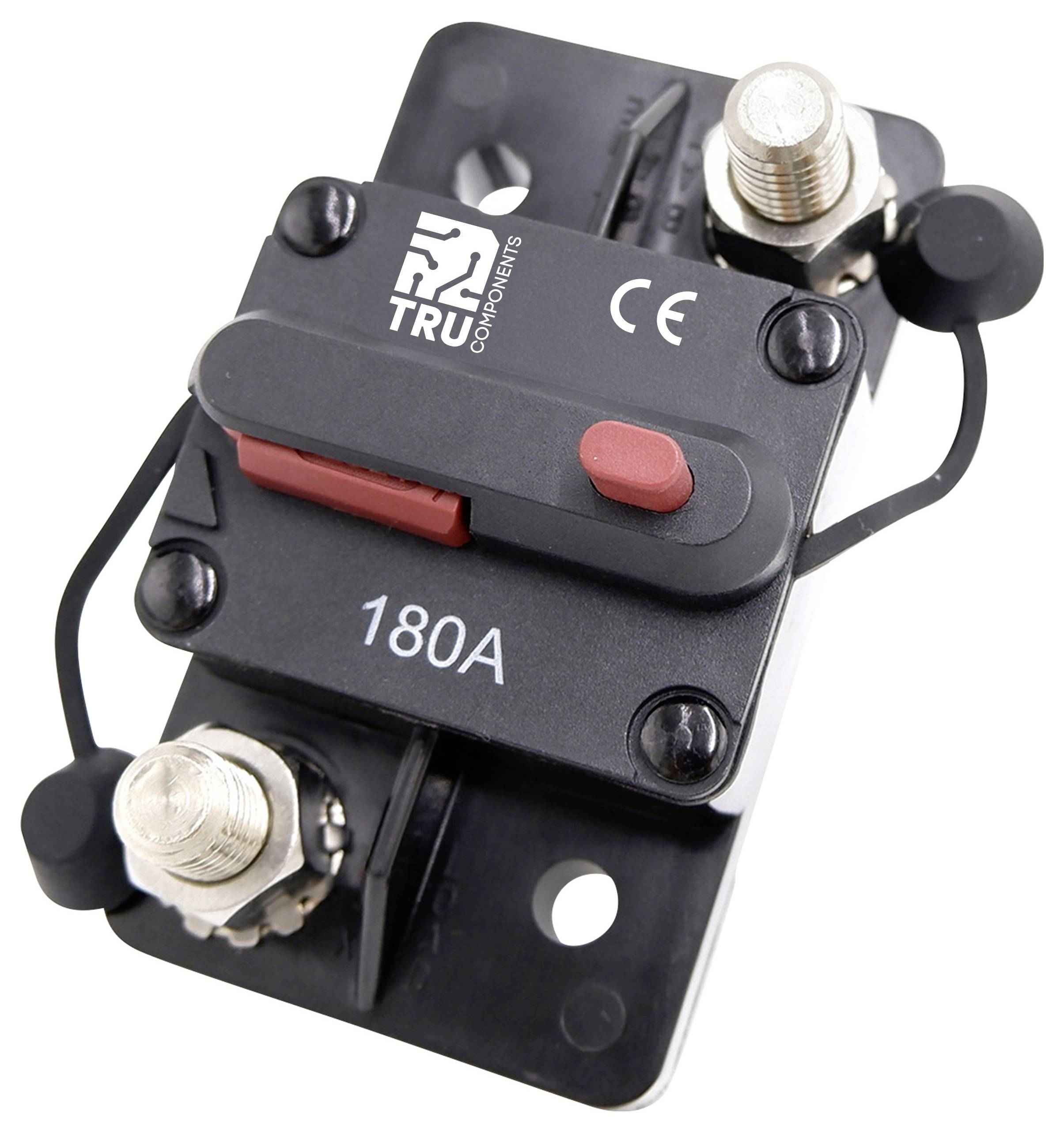 TRU COMPONENTS TC-13596608 Sicherungsautomat 180A Schwarz 1St.