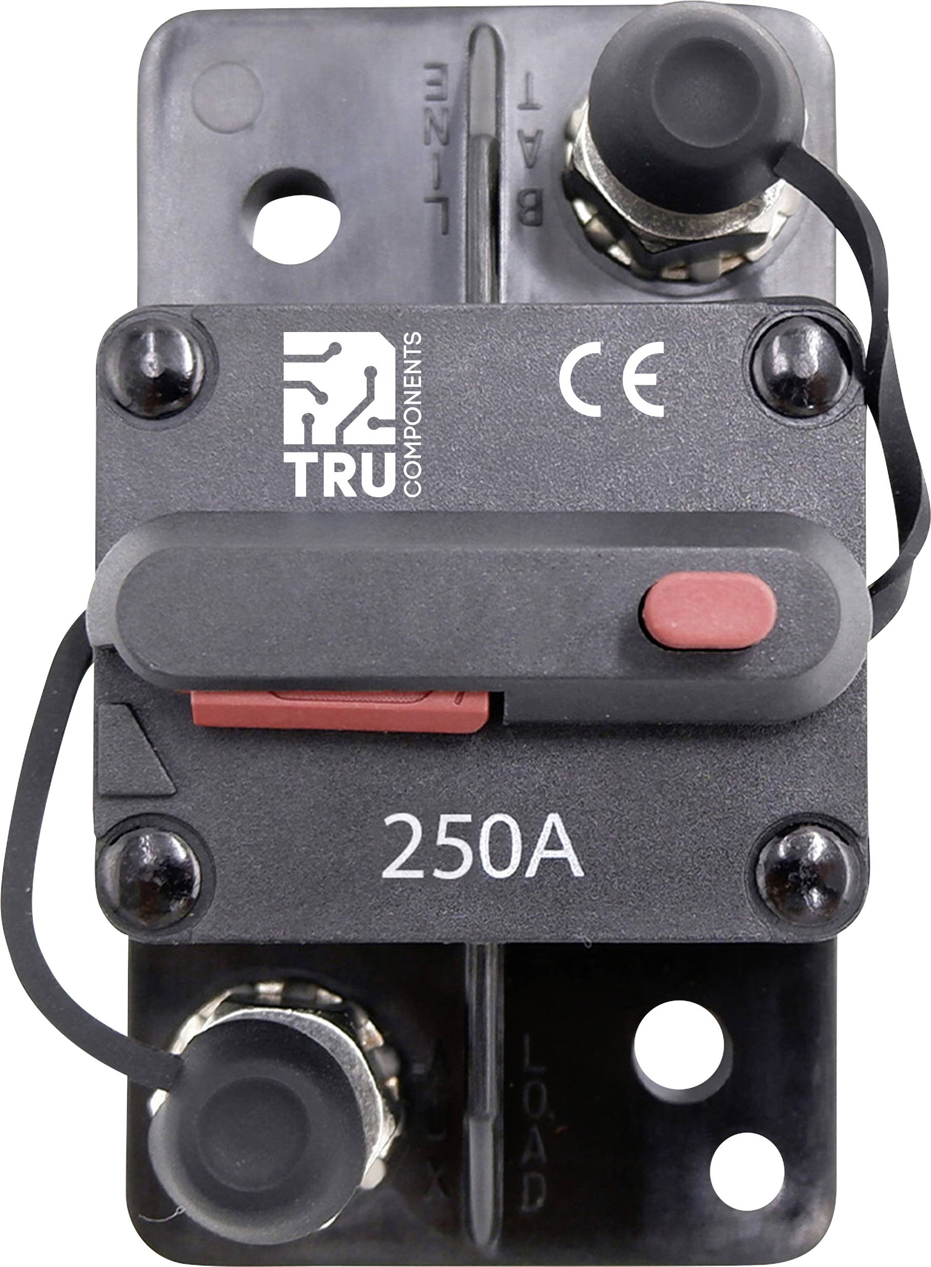 TRU COMPONENTS TC-13596612 Sicherungsautomat 250 A Schwarz 1 St.