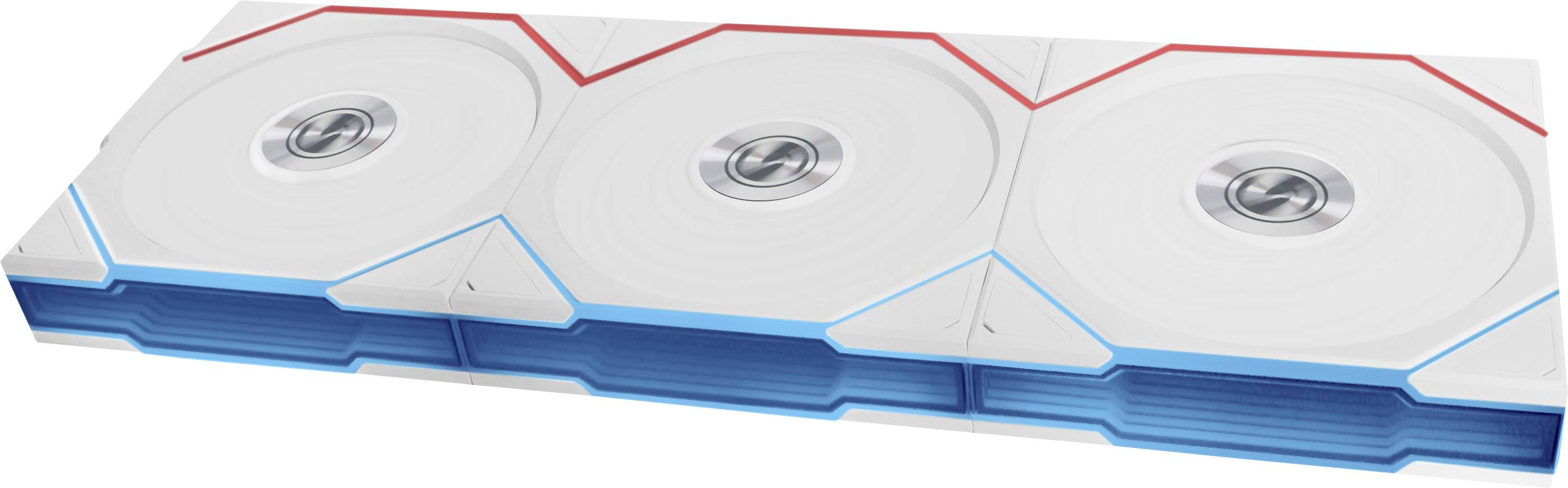 Lian Li UNI FAN TL Wireless Lüfter, ARGB, PWM, 3er-Pack - Reverse Blade, 120mm PC-Gehäuse-Lüfter Weiß (B x H x T) 120 x 28 x 124mm