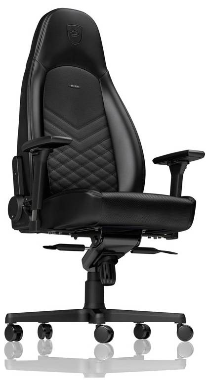 Noblechairs ICON Gaming Stuhl - schwarz/schwarz Gaming-Stuhl Schwarz