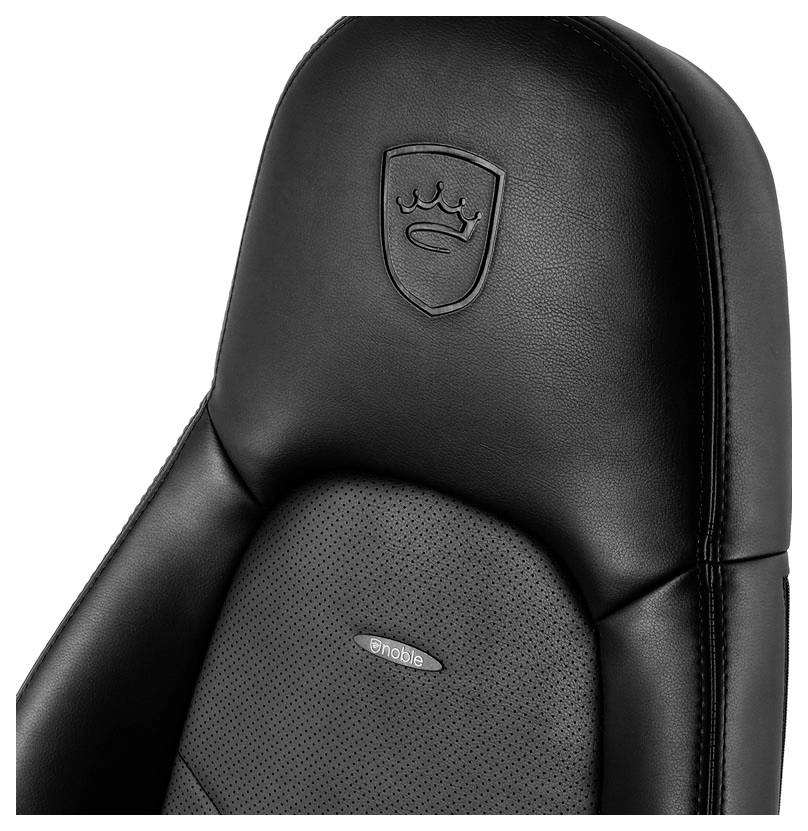 Noblechairs ICON Gaming Stuhl - schwarz/schwarz Gaming-Stuhl Schwarz