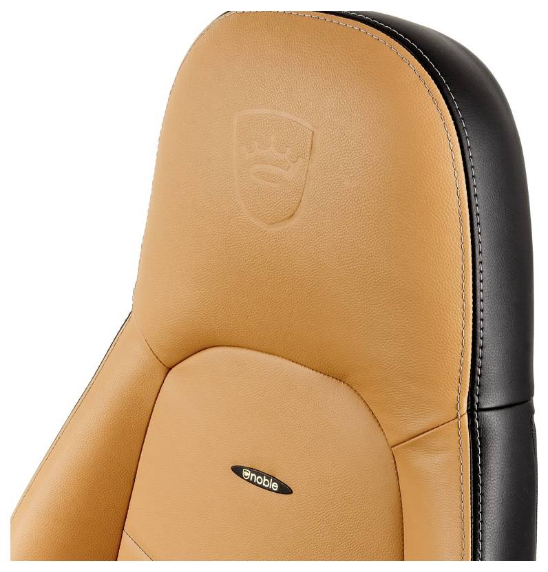 Noblechairs ICON Echtleder Gaming Stuhl - cognac/schwarz Gaming-Stuhl Cognac