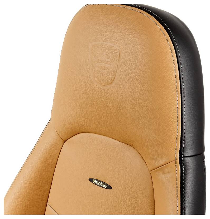Noblechairs ICON Echtleder Gaming Stuhl - cognac/schwarz Gaming-Stuhl Cognac