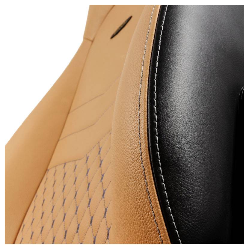 Noblechairs ICON Echtleder Gaming Stuhl - cognac/schwarz Gaming-Stuhl Cognac