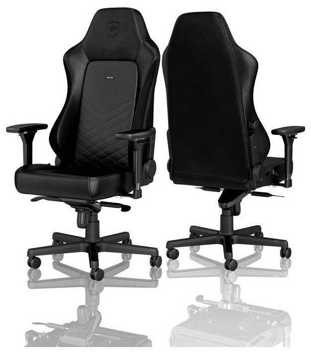 Noblechairs HERO Gaming Stuhl - schwarz/schwarz Gaming-Stuhl Schwarz
