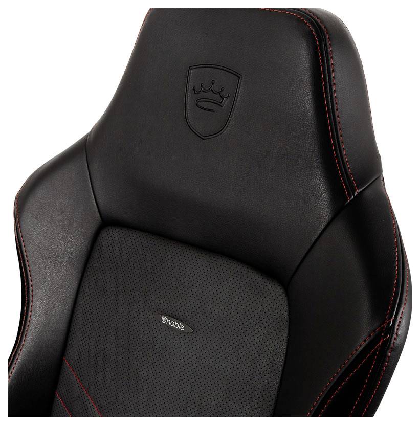 Noblechairs HERO Gaming Stuhl - schwarz/rot Gaming-Stuhl Schwarz