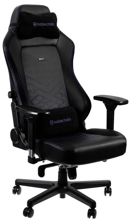 Noblechairs HERO Gaming Stuhl - schwarz/blau Gaming-Stuhl Schwarz-Blau