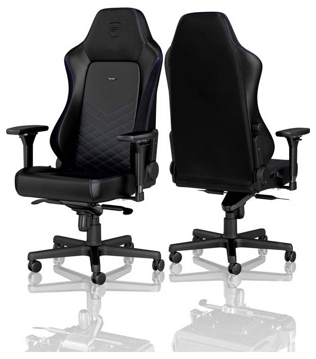 Noblechairs HERO Gaming Stuhl - schwarz/blau Gaming-Stuhl Schwarz-Blau