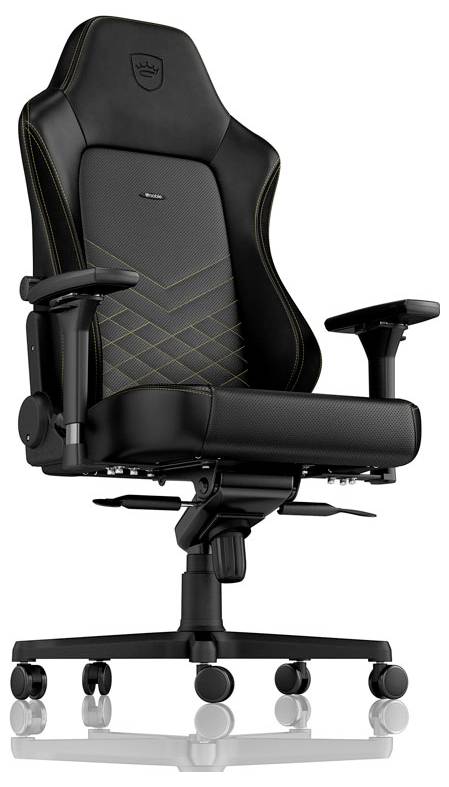 Noblechairs HERO Gaming Stuhl - schwarz/gold Gaming-Stuhl Schwarz/Gold