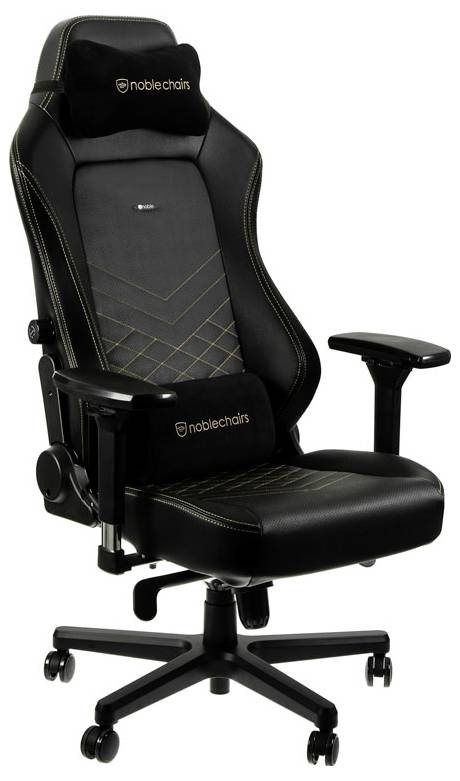 Noblechairs HERO Gaming Stuhl - schwarz/gold Gaming-Stuhl Schwarz/Gold