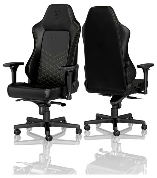 Noblechairs HERO Gaming Stuhl - schwarz/gold Gaming-Stuhl Schwarz/Gold