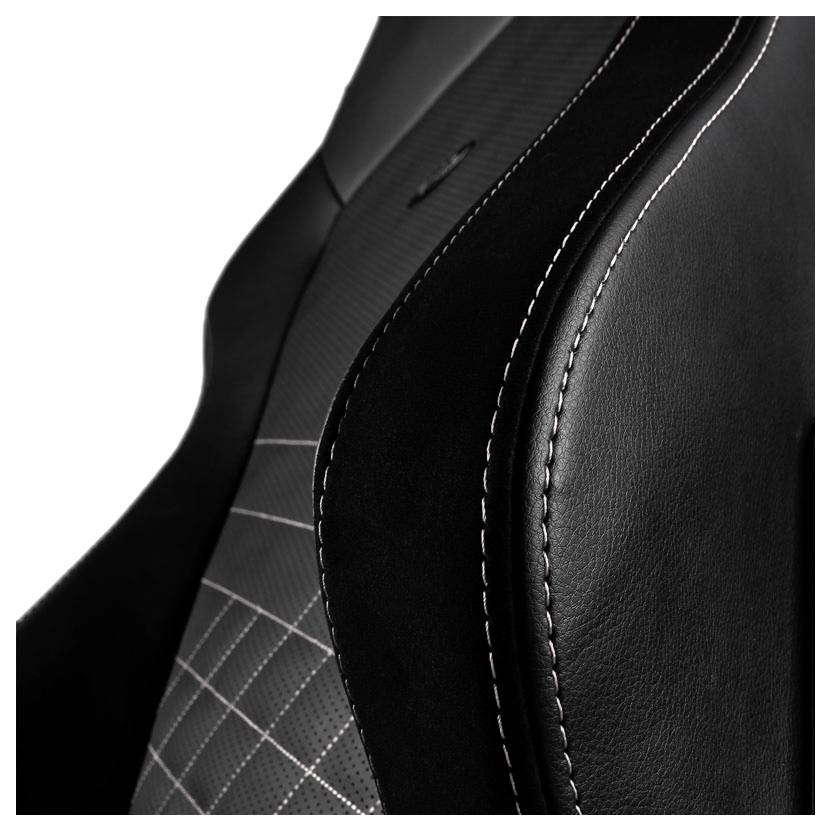 Noblechairs HERO Gaming Stuhl - schwarz/platinweiß Gaming-Stuhl Schwarz