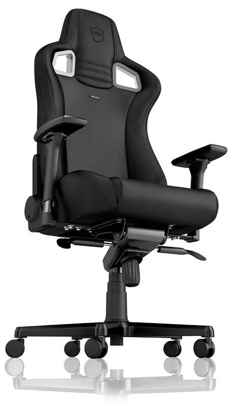 Noblechairs EPIC Gaming Stuhl - Black Edition Gaming-Stuhl Schwarz