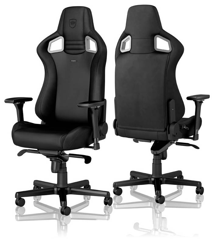 Noblechairs EPIC Gaming Stuhl - Black Edition Gaming-Stuhl Schwarz